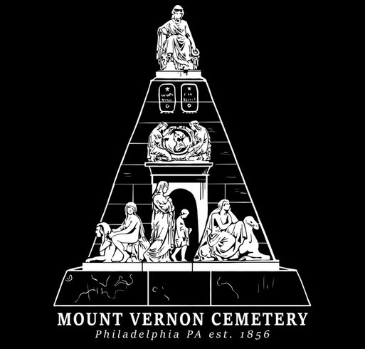 Friends of Mount Vernon Cemetery T-shirt Fundraiser shirt design - zoomed