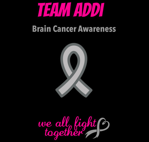 Team Addi Brain Cancer Awareness shirt design - zoomed