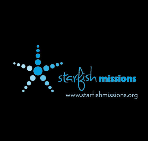 Starfish Missions shirt design - zoomed