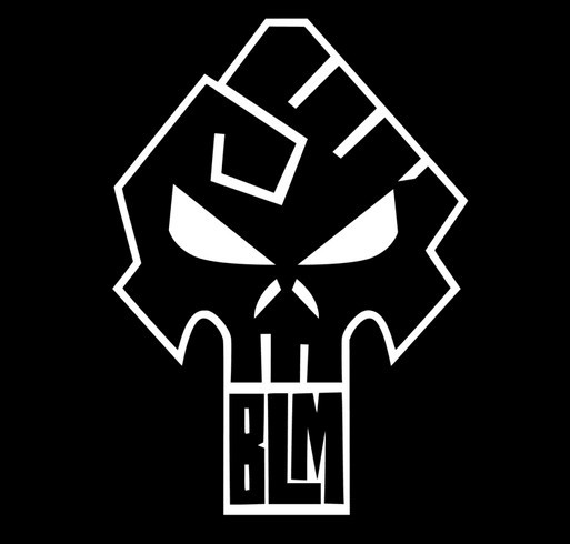 Inspired by Jerry Conway's BLM Skulls for Justice shirt design - zoomed