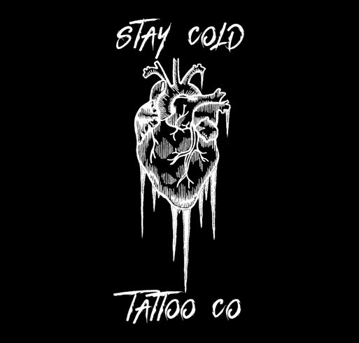 Stay Cold Tattoo Co - heart shirt design - zoomed
