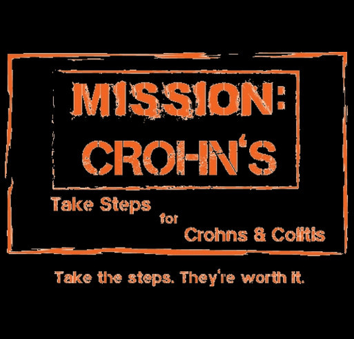 Mission:Crohn's shirt design - zoomed