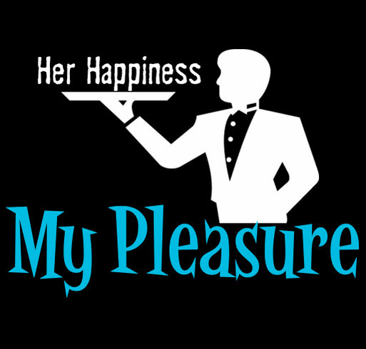"My Pleasure" Female Led Relationship T-Shirt (Black) shirt design - zoomed