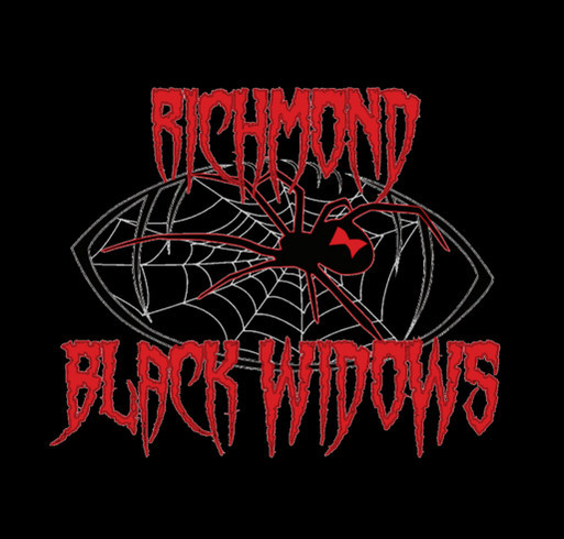 RVA Black Widows 2017 Sponsor Shirt shirt design - zoomed