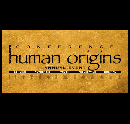 Human Origins Conference shirt design - zoomed