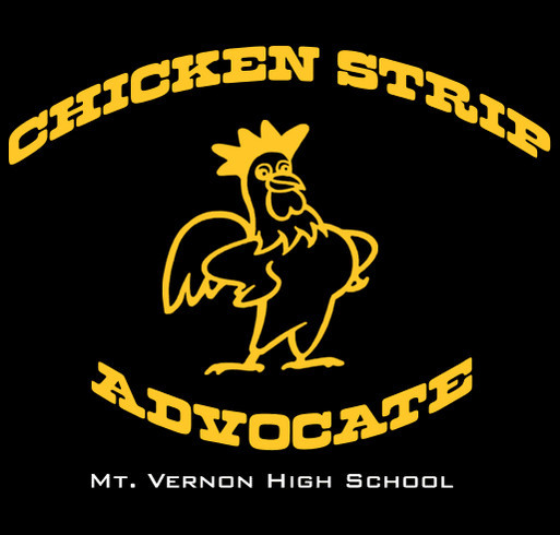 Spicy Chicken Strip Advocacy shirt design - zoomed