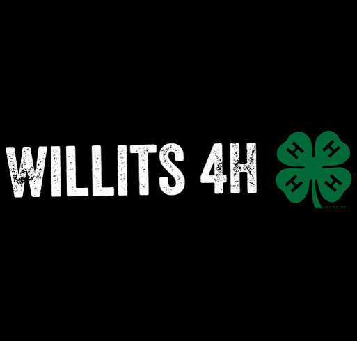 Willits 4H Club Fundraiser shirt design - zoomed
