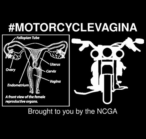 #MotorcycleVagina! shirt design - zoomed