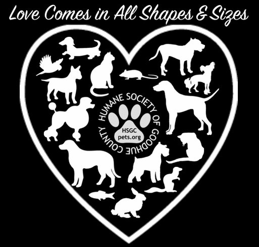 Love Comes in All Shapes & Sizes shirt design - zoomed