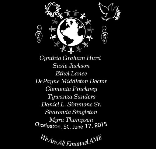 Families of Charleston, SC Mother Emanuel AME Shooting shirt design - zoomed