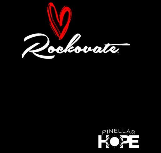 Rockovate LOVE Concert for Pinellas Hope shirt design - zoomed