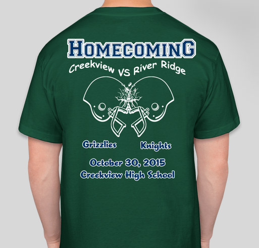 CGTC Official Football Homecoming Shirts Fundraiser - unisex shirt design - back