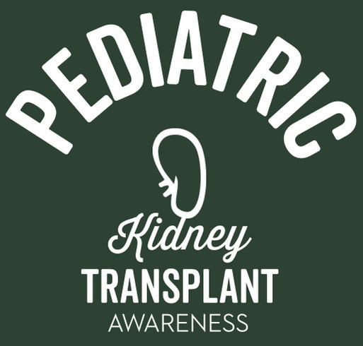 Pediatric Kidney Donation Tee shirt design - zoomed