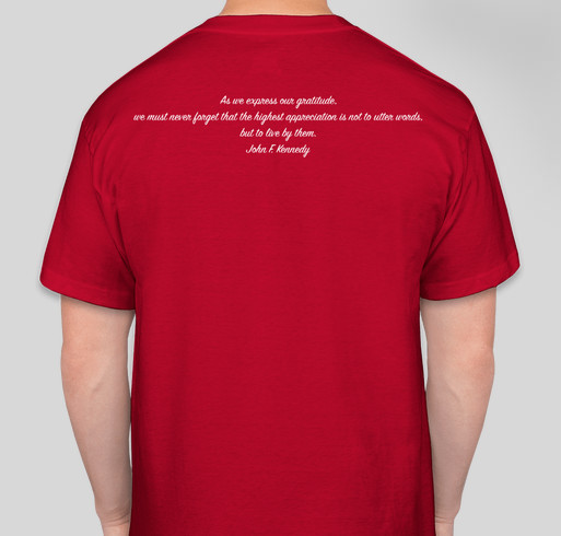 Supporting Indy Honor Flight Fundraiser - unisex shirt design - back