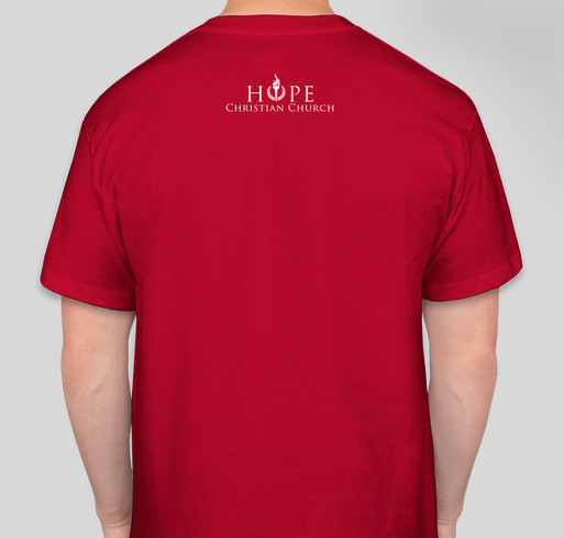 HCC The King's Men half Lion Fundraiser - unisex shirt design - back