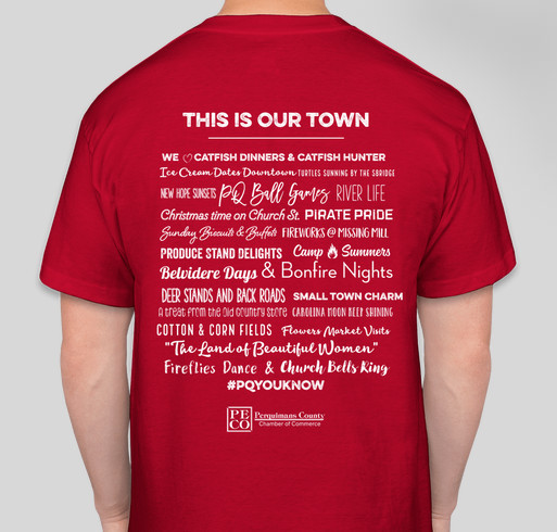 Perquimans Chamber of Commerce Valentines Shirt Fundraiser Fundraiser - unisex shirt design - back