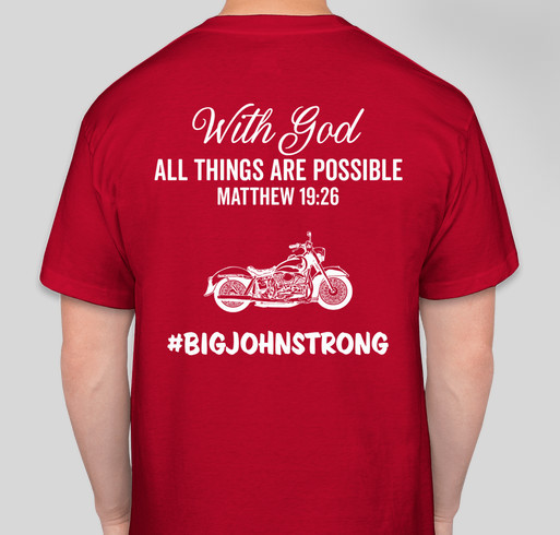 John Clark Benefit Fundraiser - unisex shirt design - back