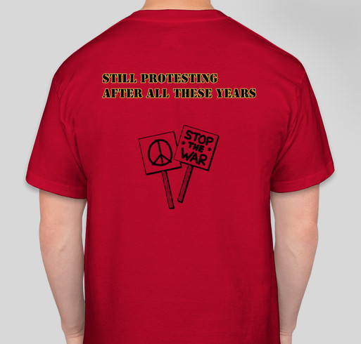 Old Hippies Never Die Fundraiser - unisex shirt design - back