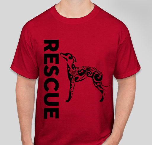 IG Rescue Hawaii - IGCA Rescue Fundraiser 2016 Fundraiser - unisex shirt design - front