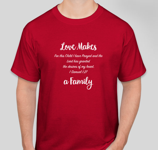 Jennifer's Adoption Fundraiser - unisex shirt design - front