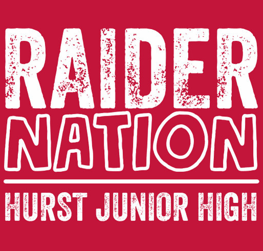 Hurst Junior High Spirit Wear shirt design - zoomed