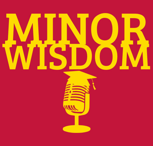 Minor Wisdom shirt design - zoomed