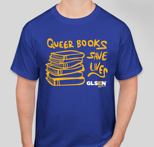 GLSEN Washington's Rainbow Library project Fundraiser - unisex shirt design - front