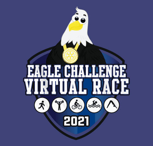 Eagle Challenge Virtual Race 2021 shirt design - zoomed