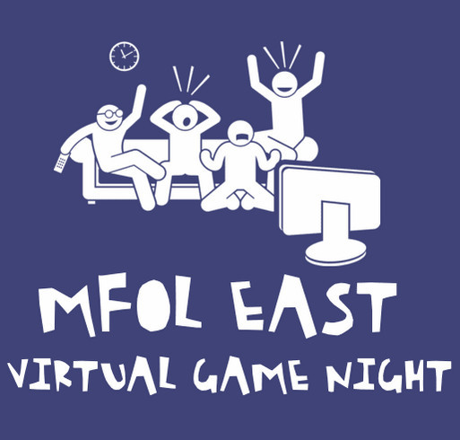 MFOL East Virtual Game Night Fundraiser shirt design - zoomed