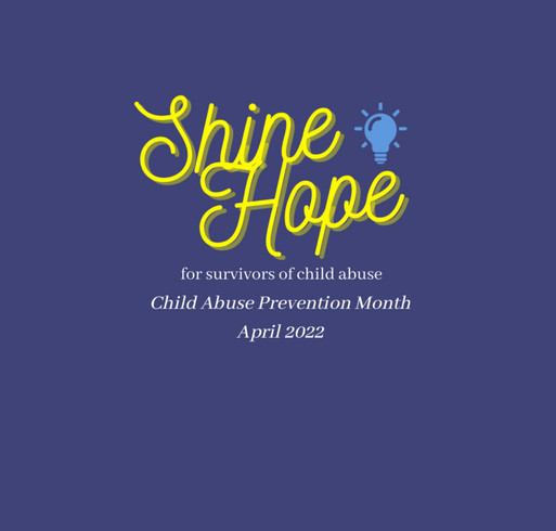 Shine Hope shirt design - zoomed