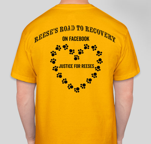 Reeses Road to Recovery Fundraiser - unisex shirt design - back