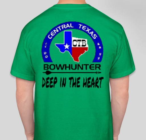Central Texas Bowhunter/ K2 cooler giveaway Fundraiser - unisex shirt design - back