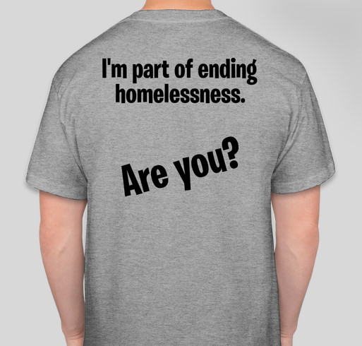Be a part of ending homelessness Fundraiser - unisex shirt design - back