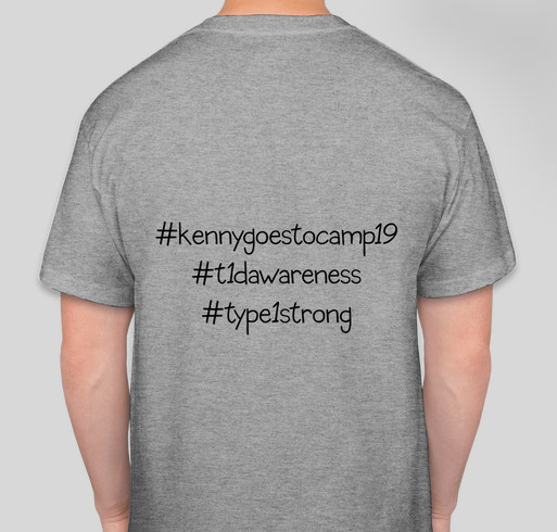 Kenny Goes to Camp 2019 Fundraiser - unisex shirt design - back