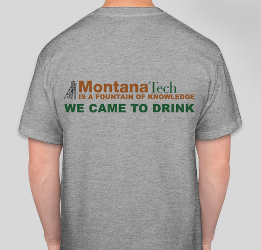 Montana Tech Graduation T-shirt Fundraiser - unisex shirt design - back