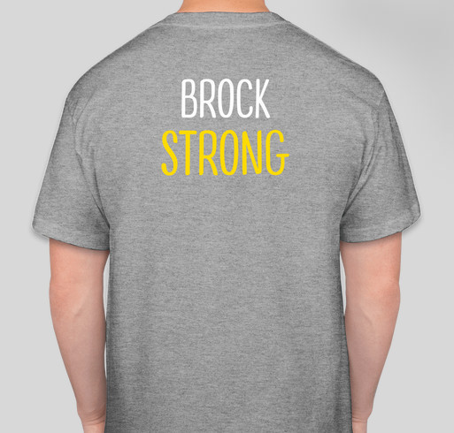 Brock's Fight Against Neuroblastoma Fundraiser - unisex shirt design - back