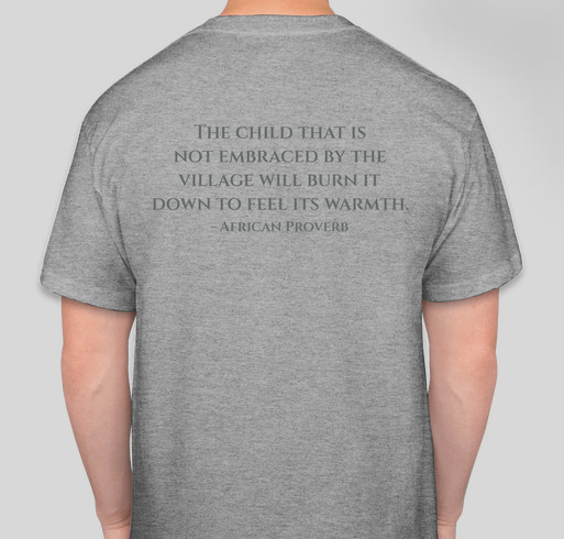 Invest in a child's future. Go Beyond Rhetoric and take action! Fundraiser - unisex shirt design - back