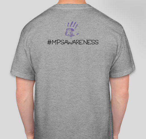MPS Awareness 2015 Fundraiser - unisex shirt design - back