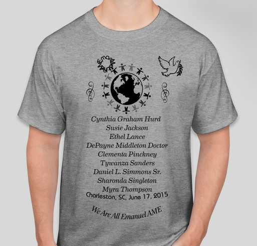 Families of Charleston, SC Mother Emanuel AME Shooting Fundraiser - unisex shirt design - front