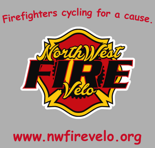 NW Fire Velo - Firefighters bicycling for Veterans and First Responders shirt design - zoomed