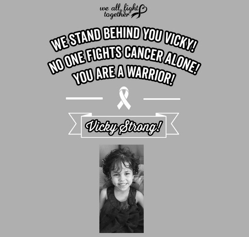 Vickys Cancer Journey shirt design - zoomed