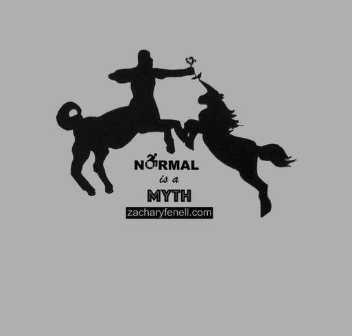 Normal is a Myth- Stop Trying to Blend In and Instead Blend Out! shirt design - zoomed