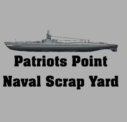 Patriots Point Naval Scrap Yard shirt design - zoomed