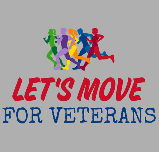 Let's Move for Veterans shirt design - zoomed