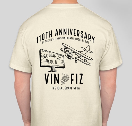 2021 Commemorative Vin Fiz Shirt Fundraiser - unisex shirt design - back