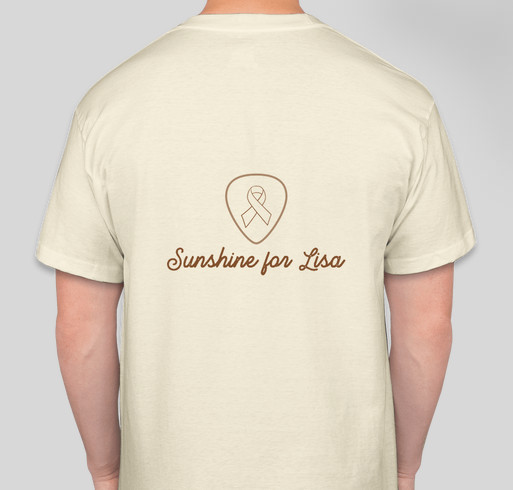 Sunshine for Lisa Fundraiser - unisex shirt design - back