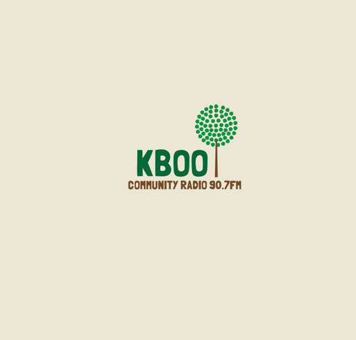 Show your "KBOO Roots" with this limited edition t-shirt! shirt design - zoomed