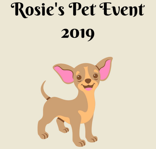 Rosie’s Pet Event 2019 shirt design - zoomed