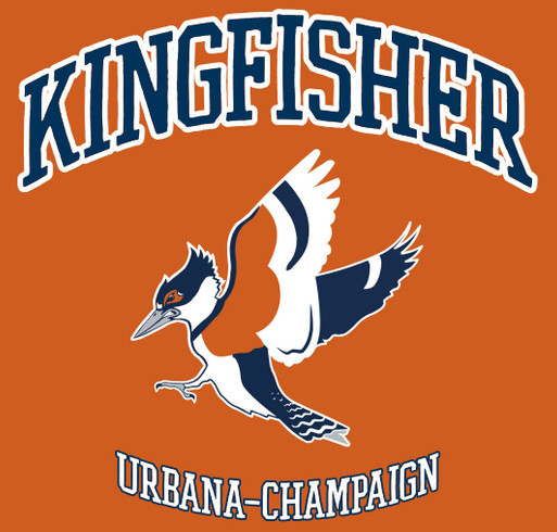For a Courtside Kingfisher! shirt design - zoomed