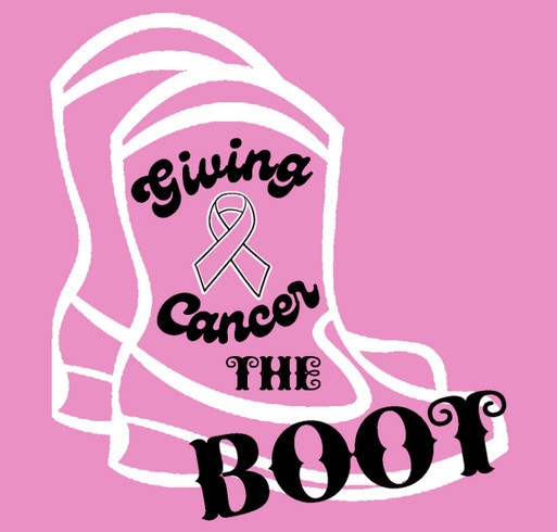 Sara Gives Cancer the Boot Round 2 shirt design - zoomed